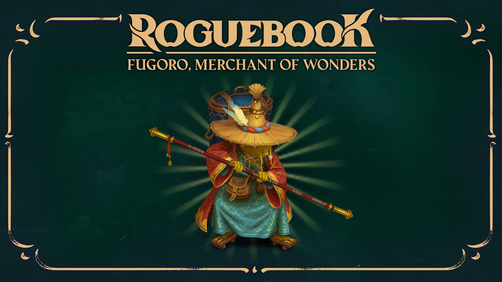 Capa de Roguebook - Fugoro, Merchant of Wonders