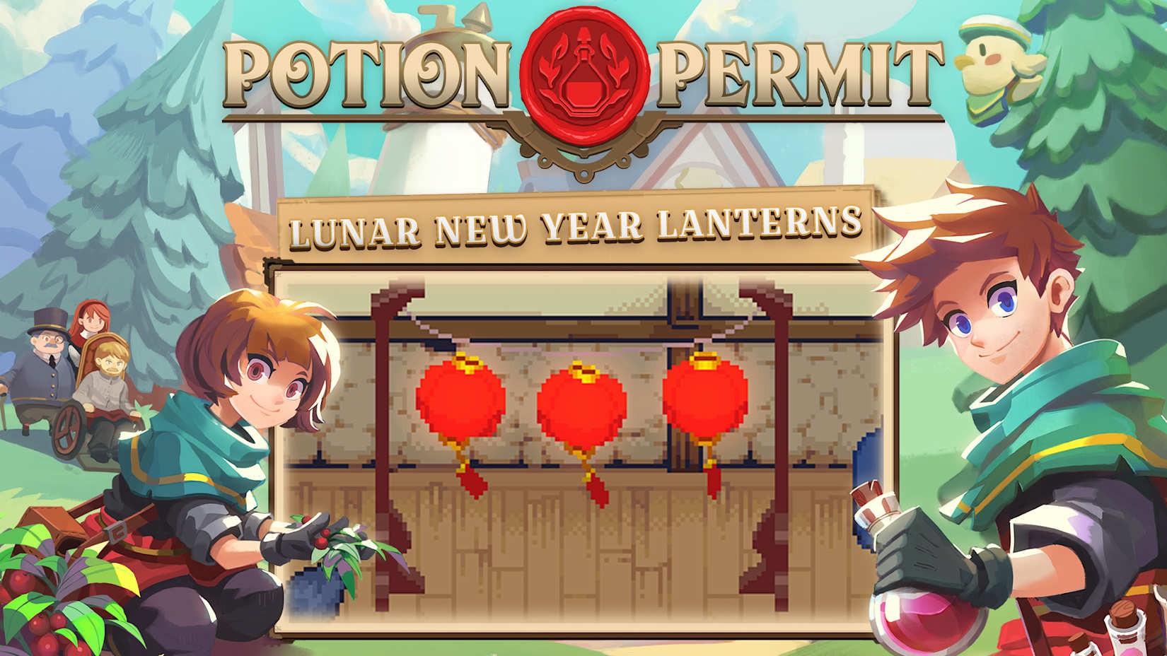 Capa de Potion Permit - Lunar New Year Lanterns