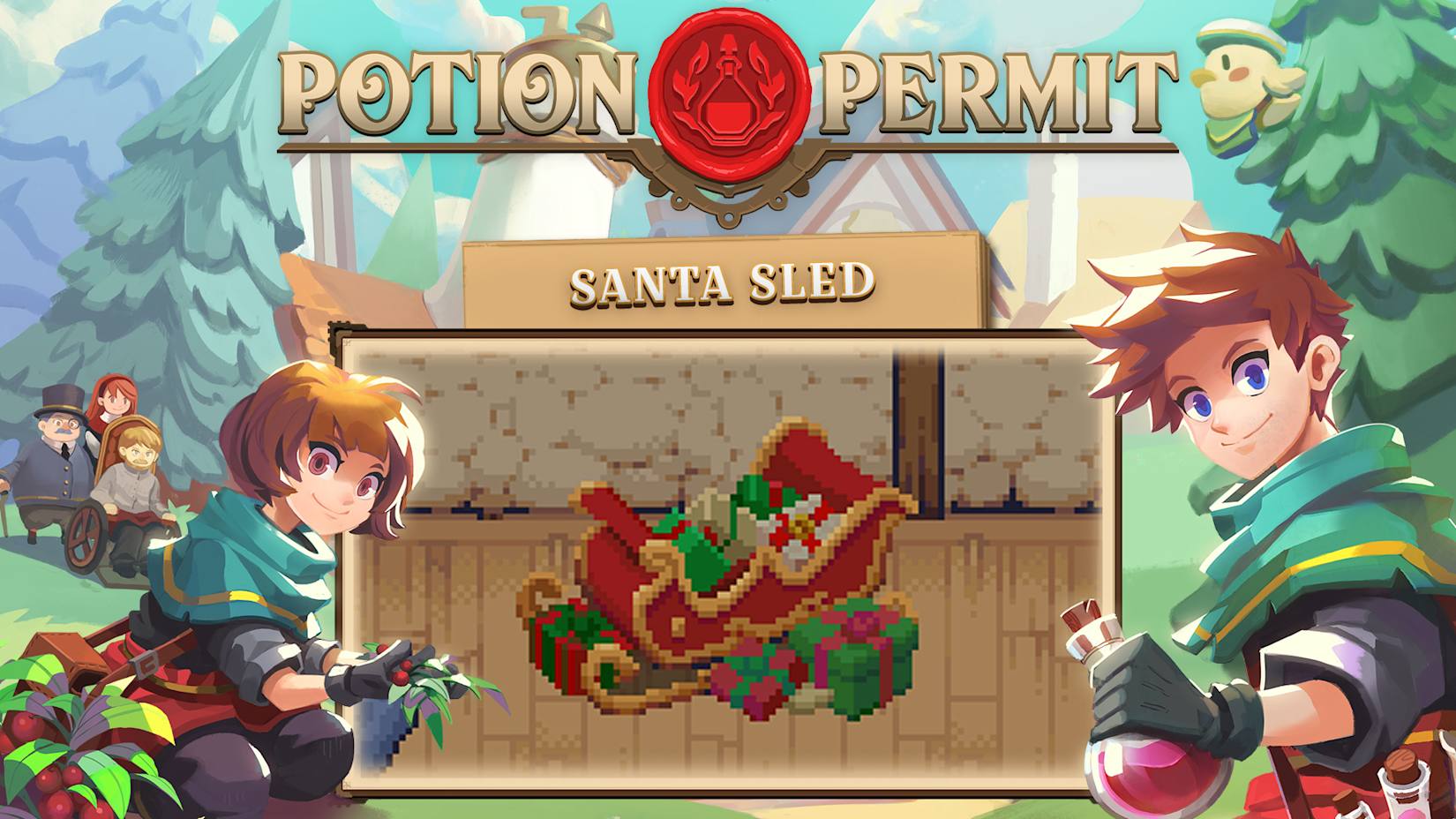 Capa de Potion Permit - Santa Sled