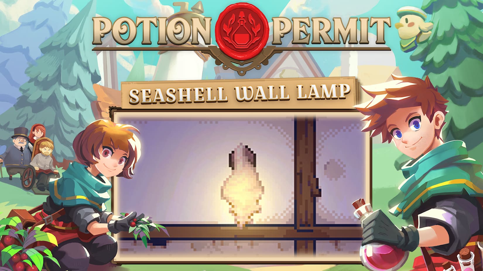 Capa de Potion Permit - Seashell Lighting - Wall