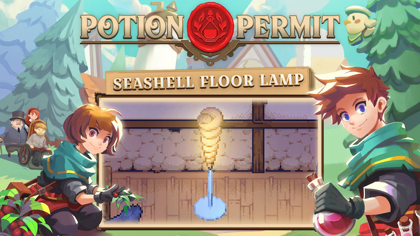 Capa de Potion Permit - Seashell Lighting - Stand