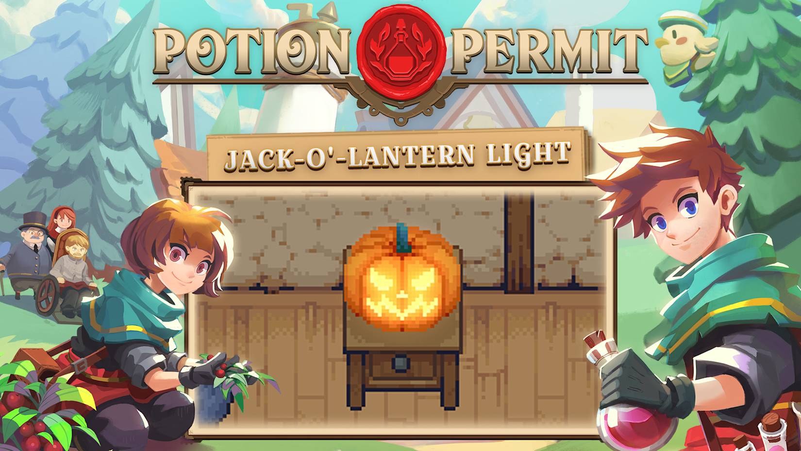 Capa de Potion Permit - Jack O'Lantern Light