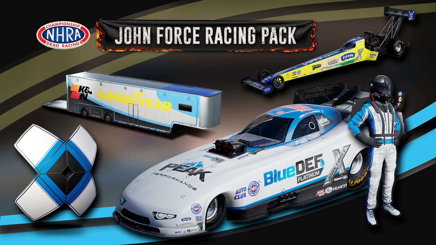 NHRA Championship Drag Racing: Speed for All – John Force Racing Pack 封面