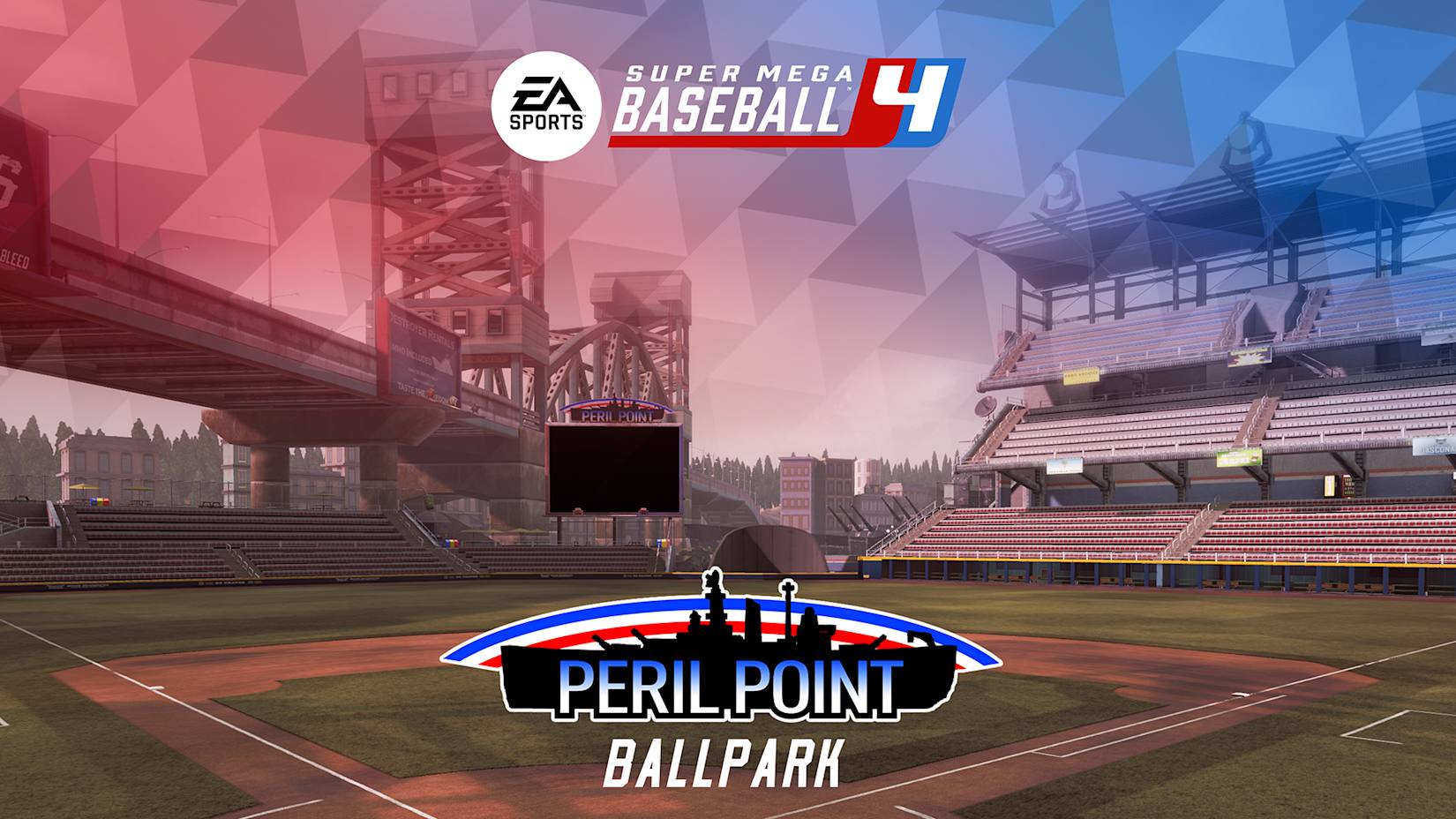 Capa de Estádio Peril Point Super Mega Baseball™ 4