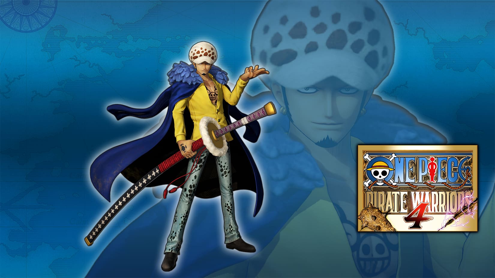 ONE PIECE: PIRATE WARRIORS 4 Traje Law Batalha de Onigashima 封面