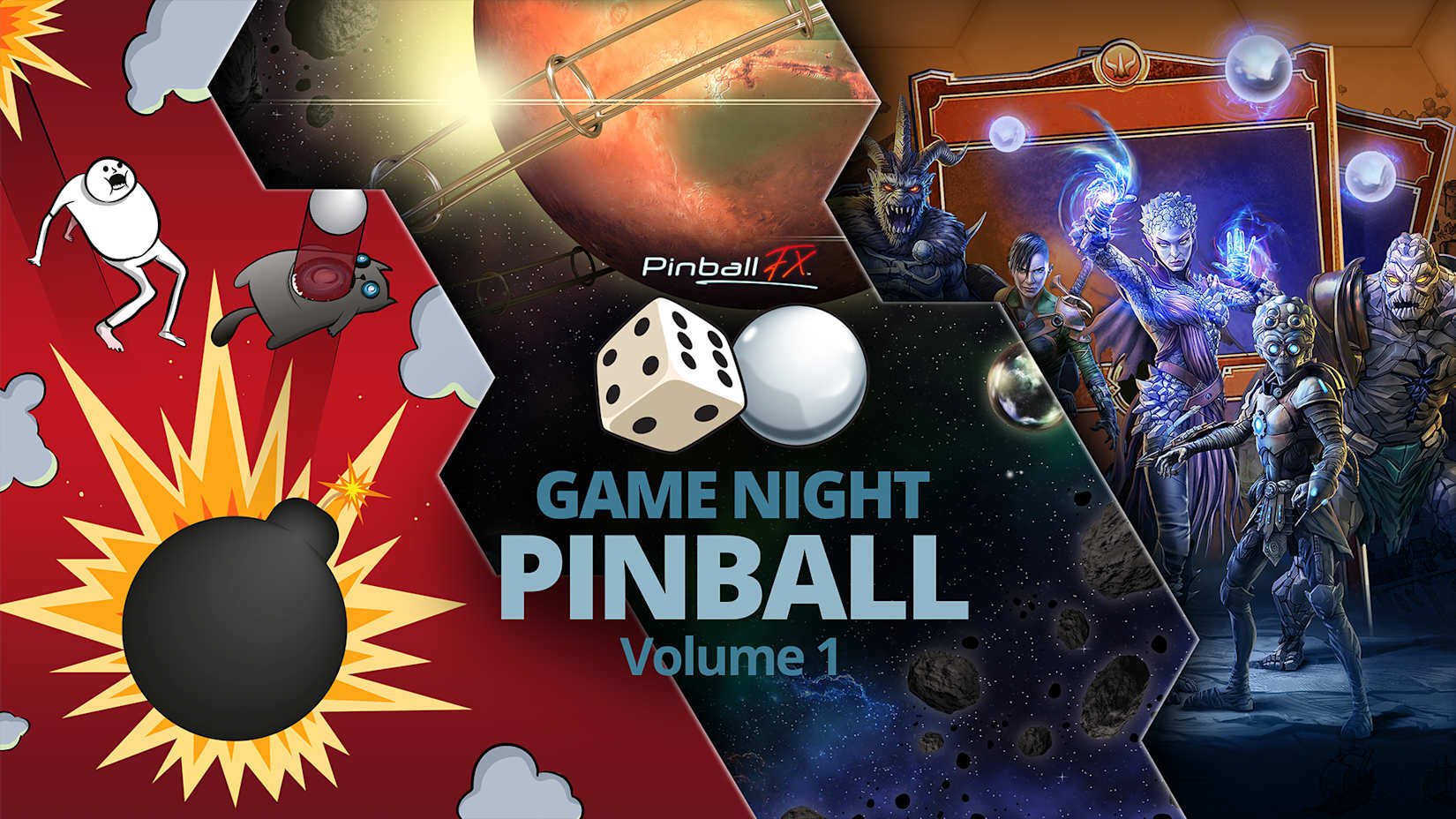 Capa de Pinball FX - Game Night Pinball Volume 1
