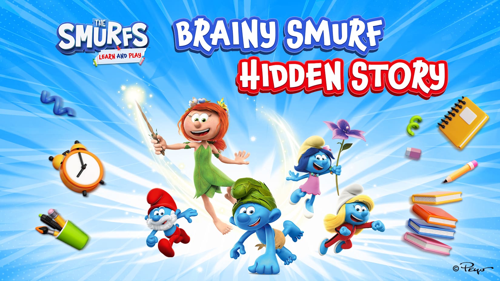 Capa de Brainy Smurf Hidden Story