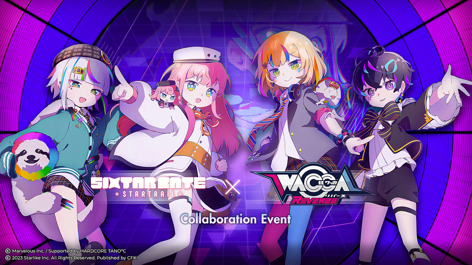 Capa de Sixtar Gate: STARTRAIL X WACCA Collaboration Pack