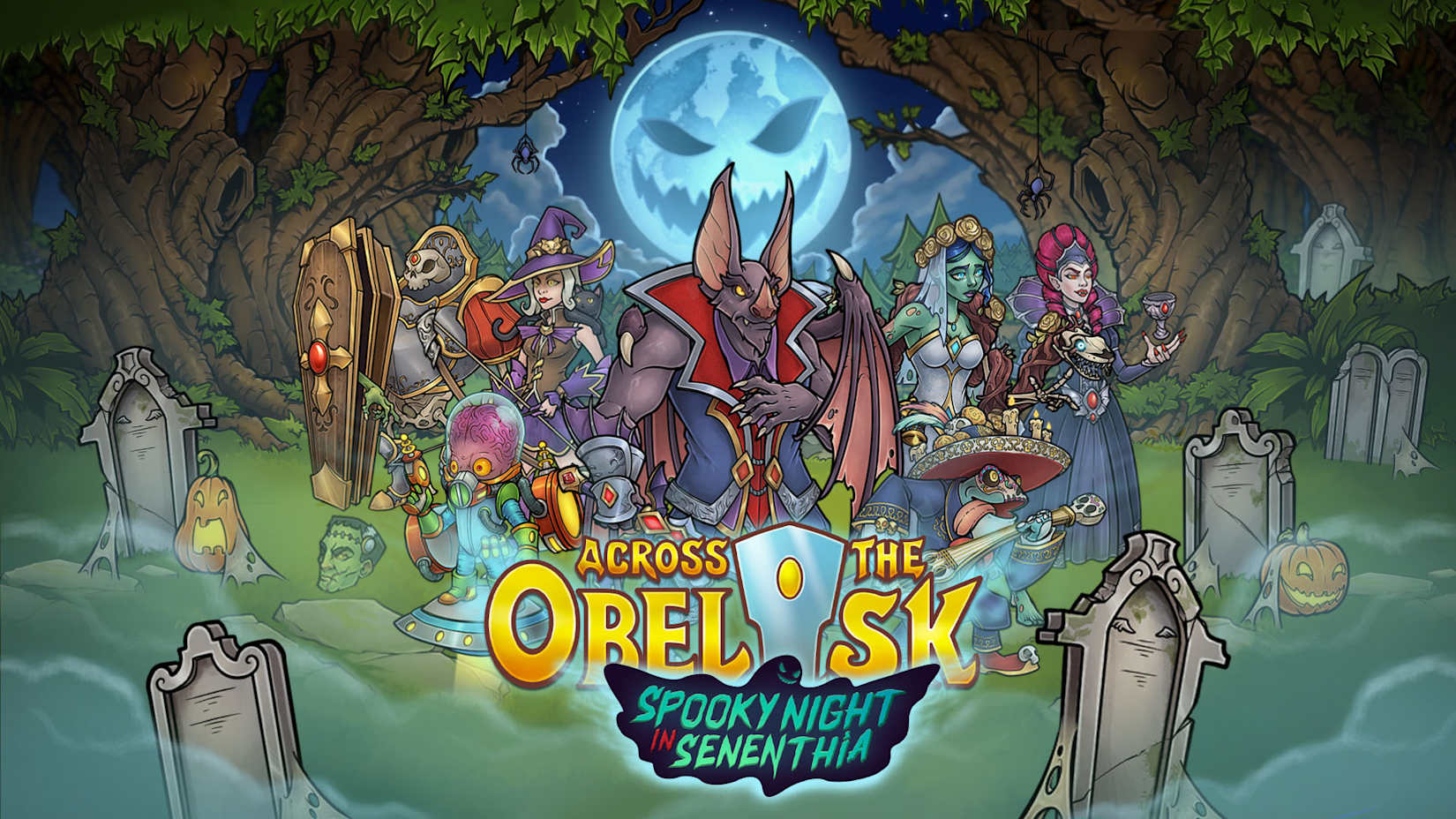 Capa de Across the Obelisk: Spooky Night in Senenthia