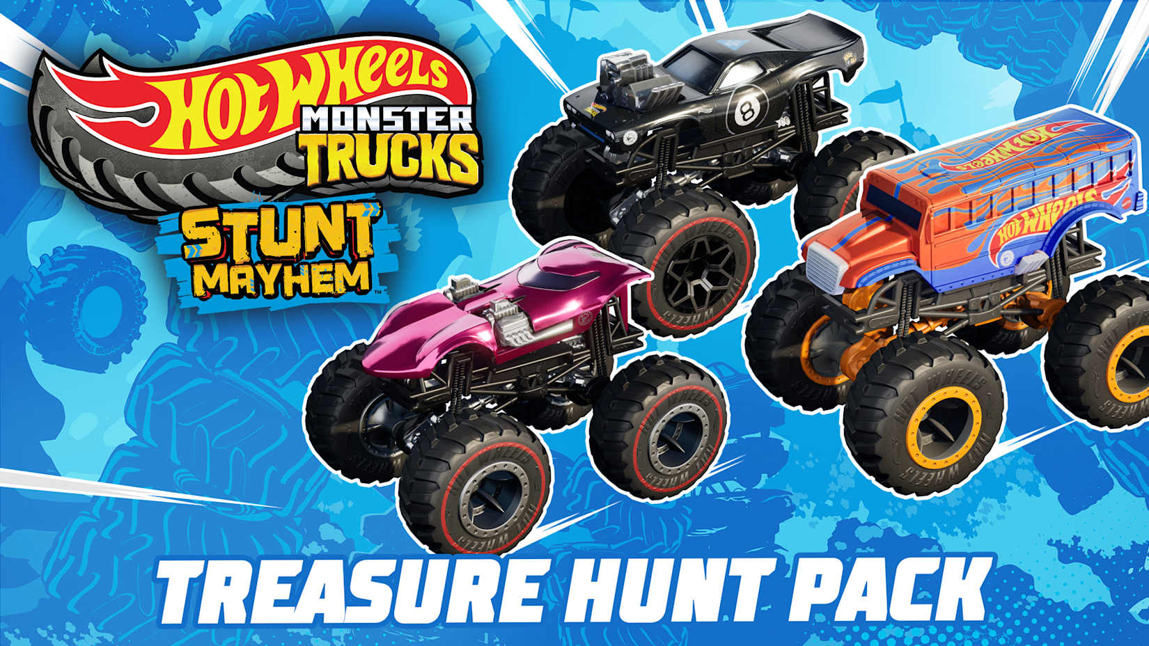 Hot Wheels Monster Trucks: Stunt Mayhem™ Treasure Hunt Pack 封面
