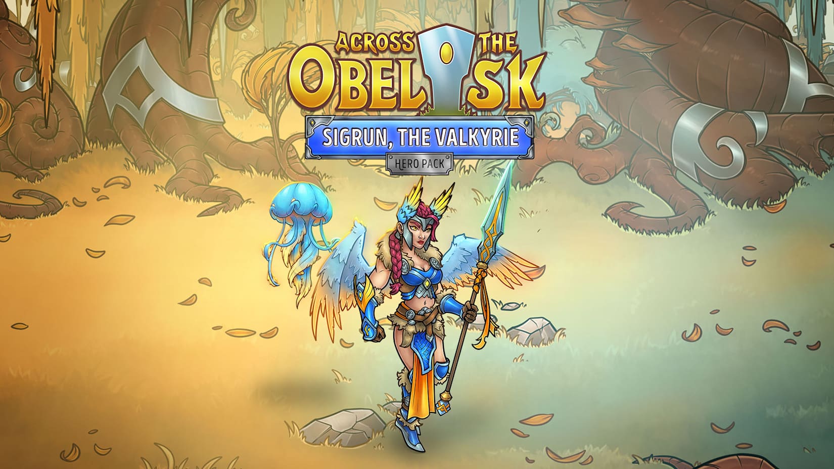 Capa de Across the Obelisk: Sigrun, the Valkyrie