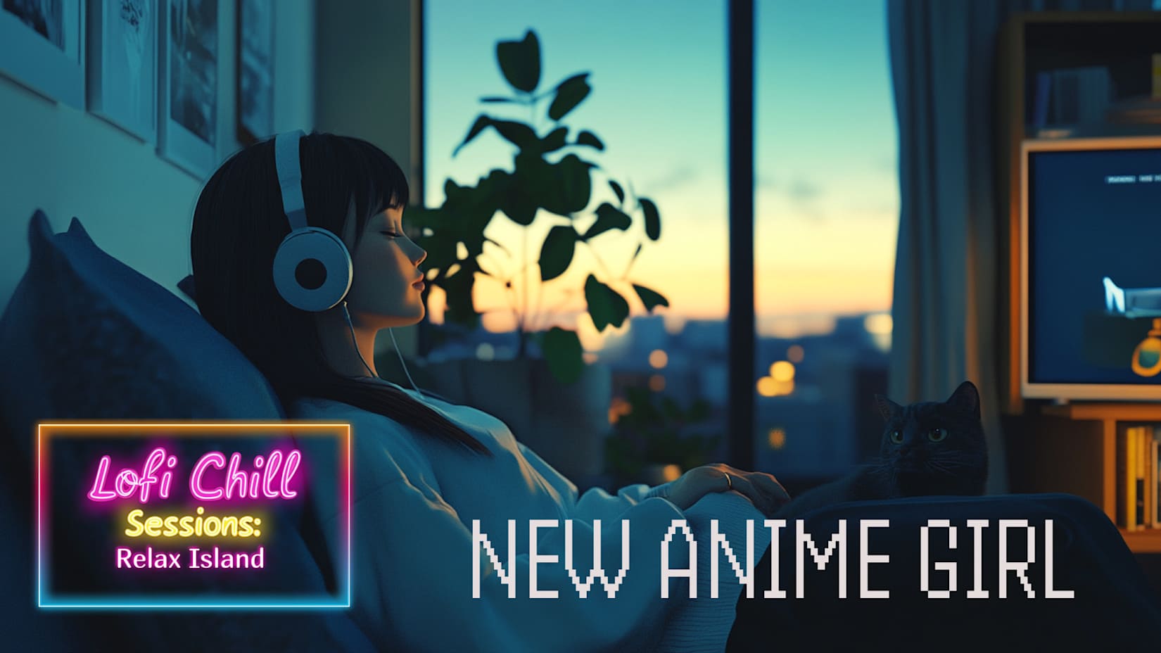Capa de Lofi Chill Sessions: New Anime Girl