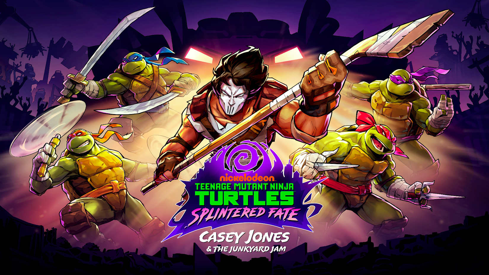 Capa de Casey Jones & the Junkyard Jam em Tartarugas Ninja: O Destino de Splinter