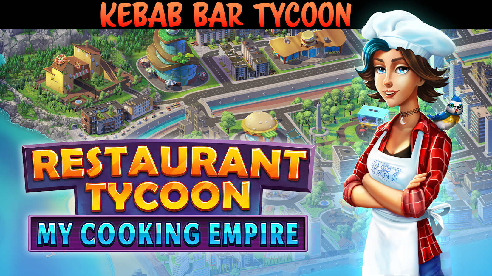 Capa de Restaurant Tycoon: My Cooking Empire - Kebab Bar Tycoon