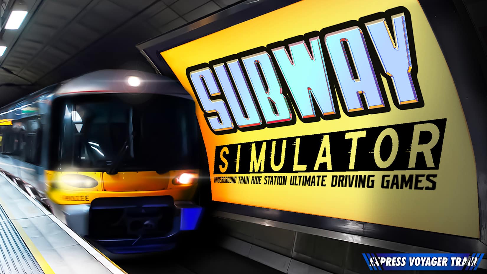 Capa de Subway Simulator - Underground Train Ride Station Ultimate Driving Games: Express Voyager Train