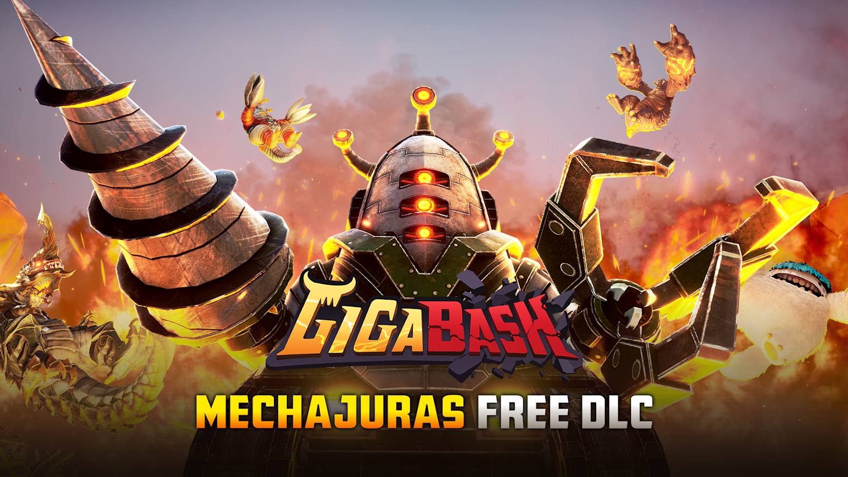 Capa de GigaBash - MechaJURAS Free DLC