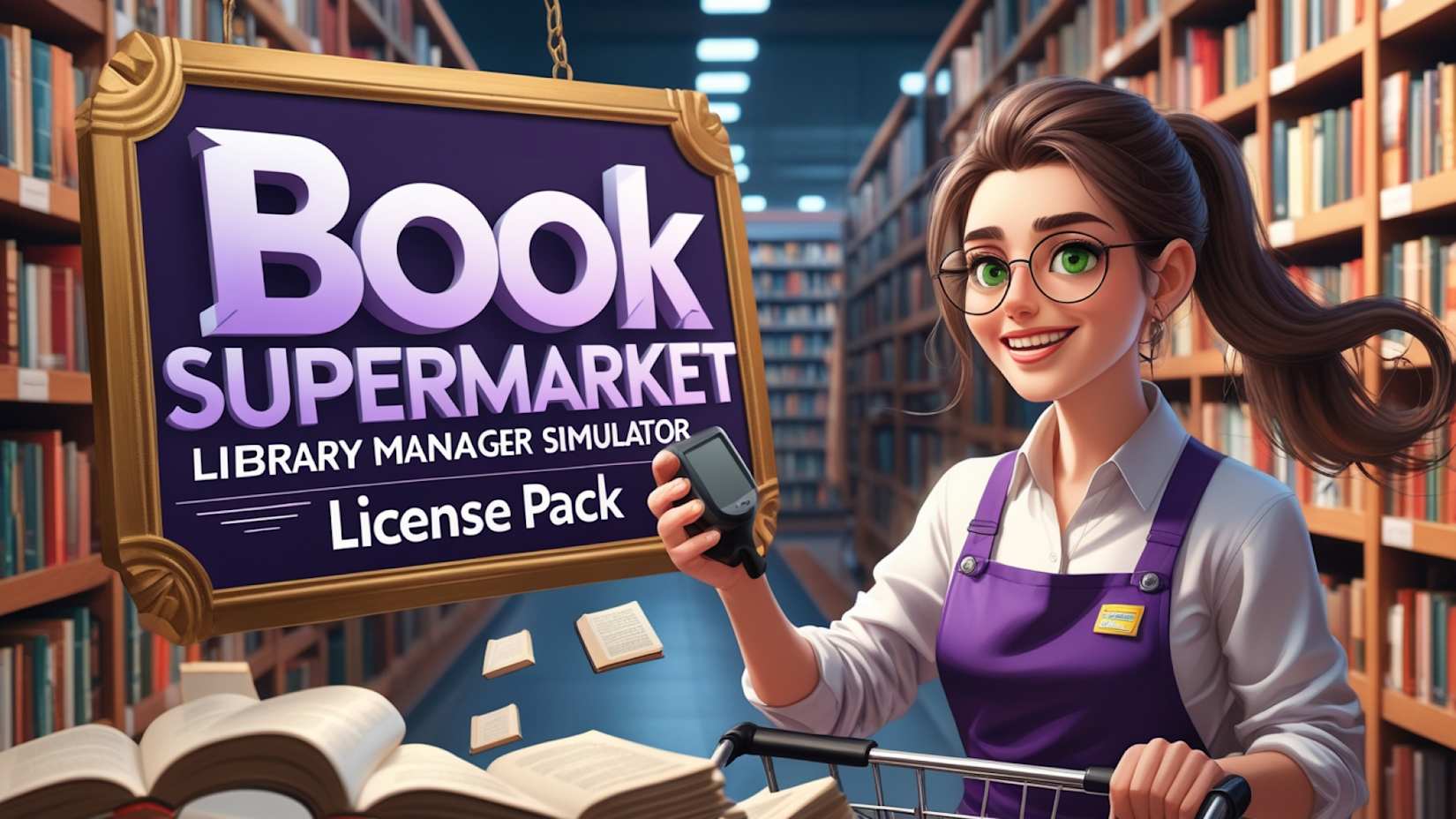 Capa de Book Supermarket: Library Manager Simulator License Pack
