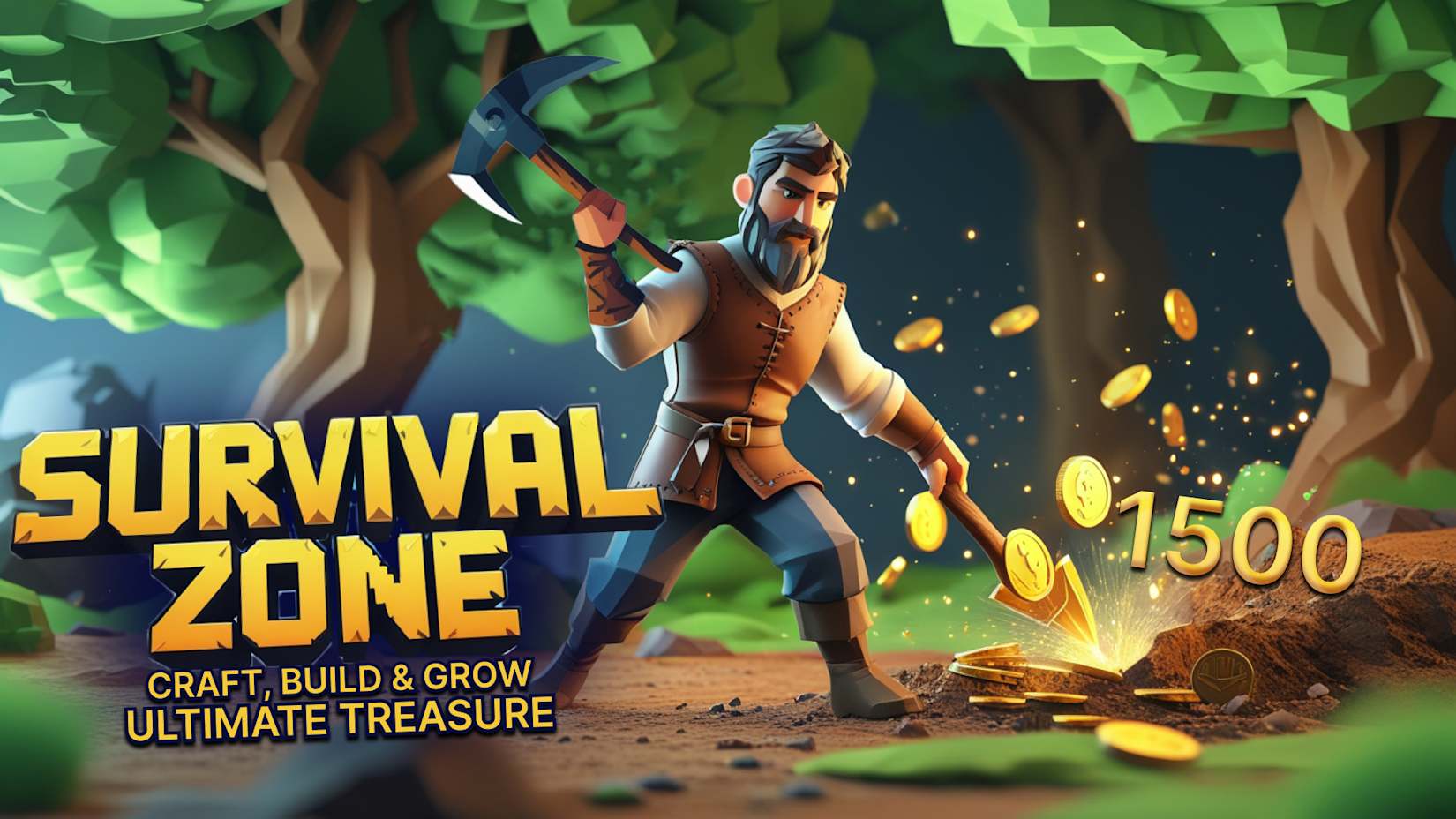 Capa de Survival Zone: Craft, Build & Grow Ultimate Treasure