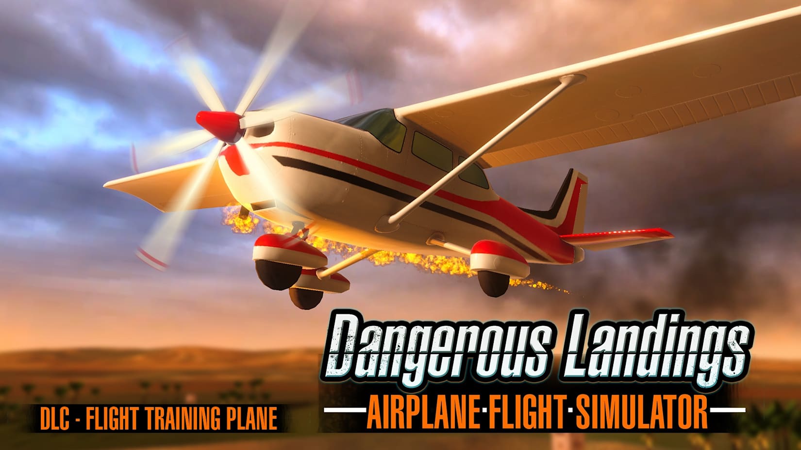 Capa de Airplane Flight Simulator : Dangerous Landings DLC - Flight Training Plane