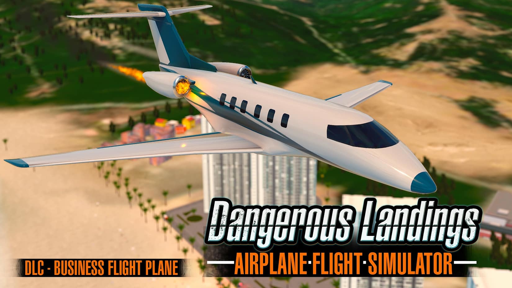 Capa de Airplane Flight Simulator : Dangerous Landings DLC - Business Flight Plane