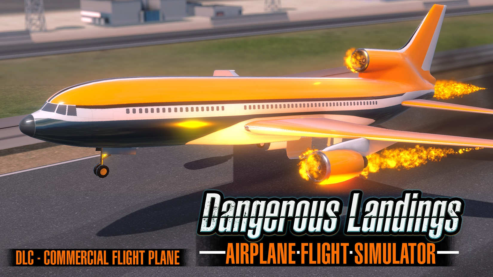 Capa de Airplane Flight Simulator : Dangerous Landings DLC - Commercial Flight Plane