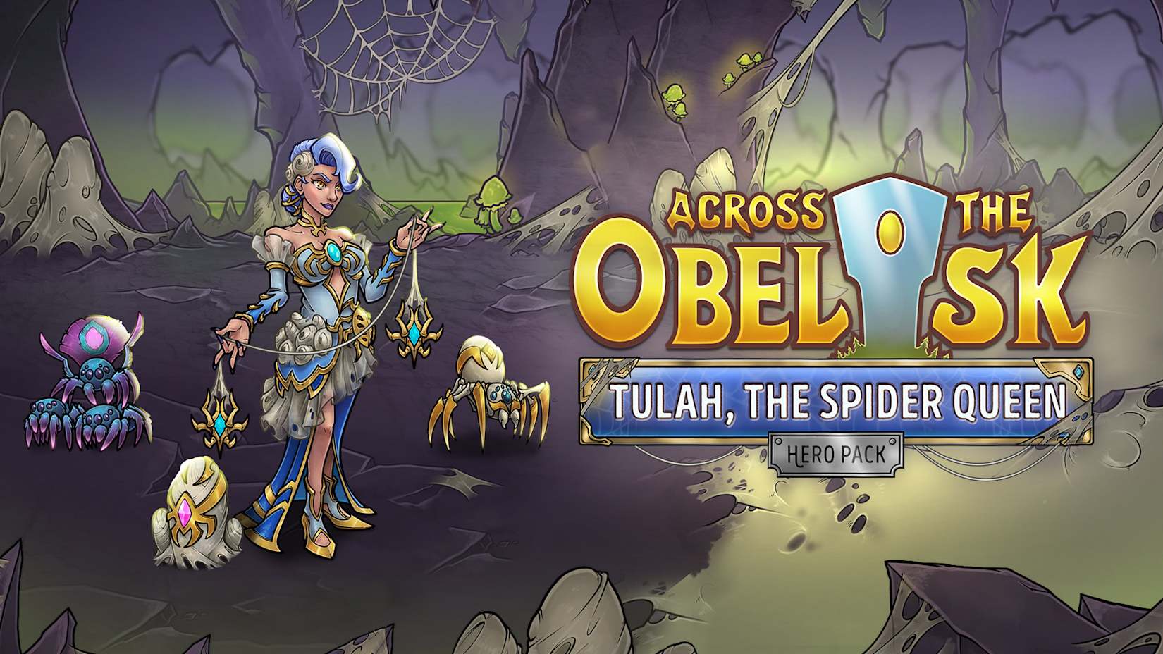 Capa de Across the Obelisk: Tulah, the Spider Queen