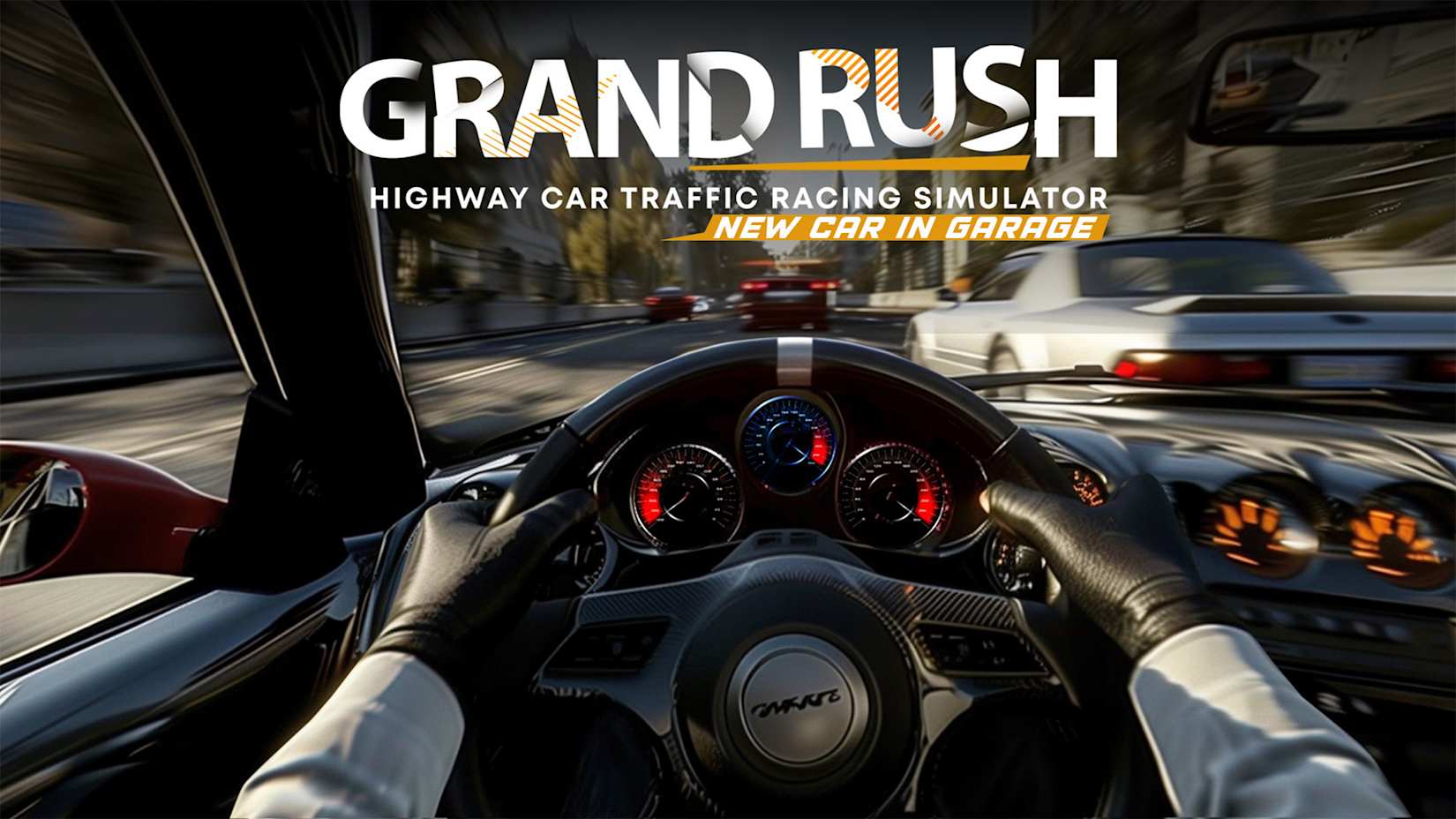 Grand Rush: Highway Car Traffic Racing Simulator - New Car in Garage 封面