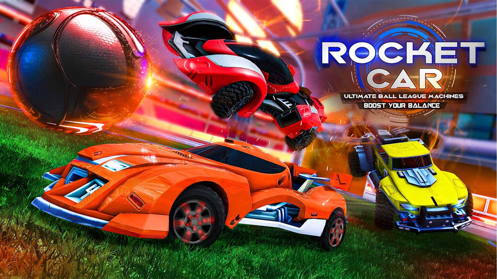 Capa de Rocket Car : Ultimate Ball League Machines - Boost Your Balance