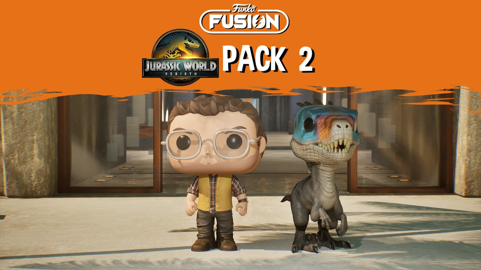 Funko Fusion - Jurassic World Rebirth Pack 2 - Dr Henry Loomis and Raptor 封面