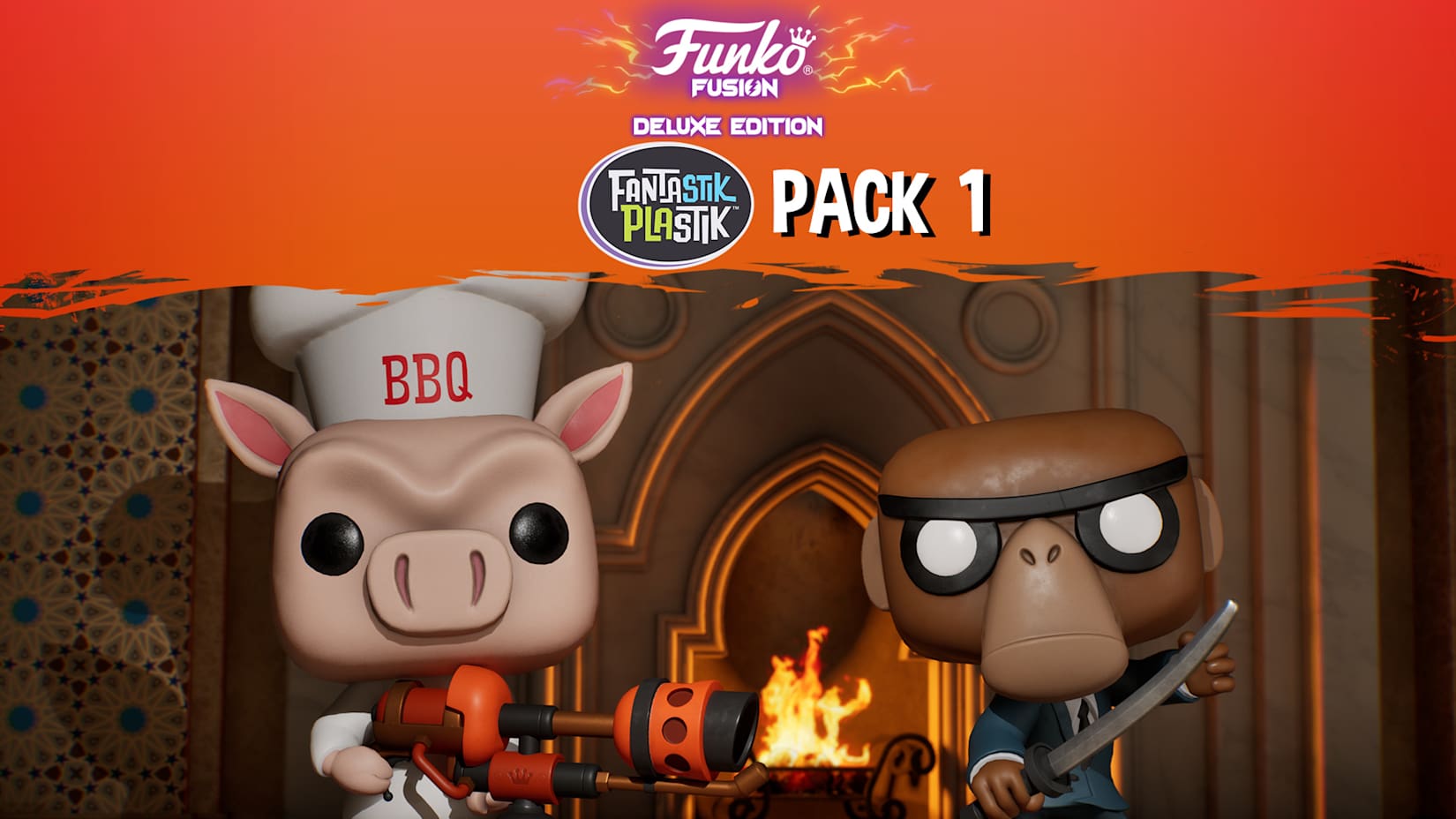 Funko Fusion Deluxe Edition - Fantastik Plastik Pre Order Bonus Pack 1 - Monkey Assassin + Sam (RETAIL ONLY) 封面