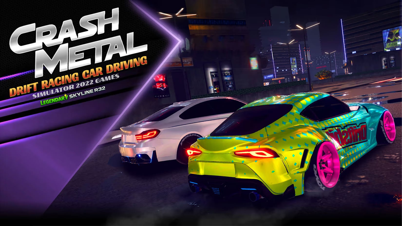 Capa de CrashMetal - Drift Racing Car Driving Simulator: Legendary Skyline R32