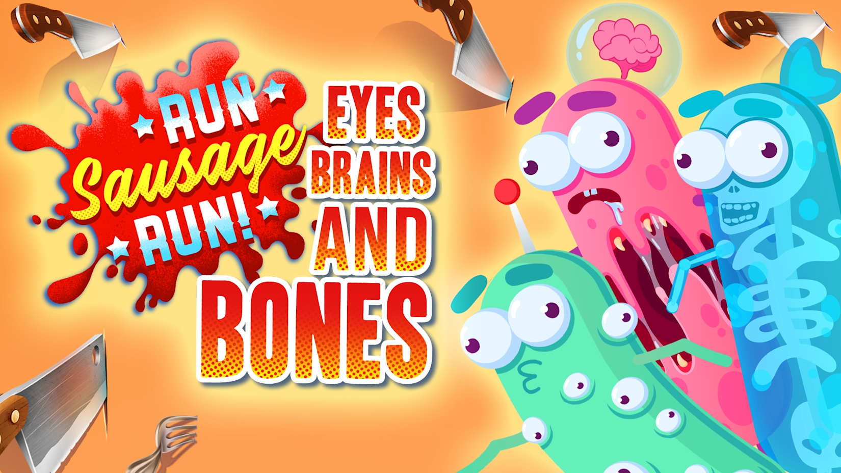 Run Sausage Run!: Eyes, Brains and Bones 封面
