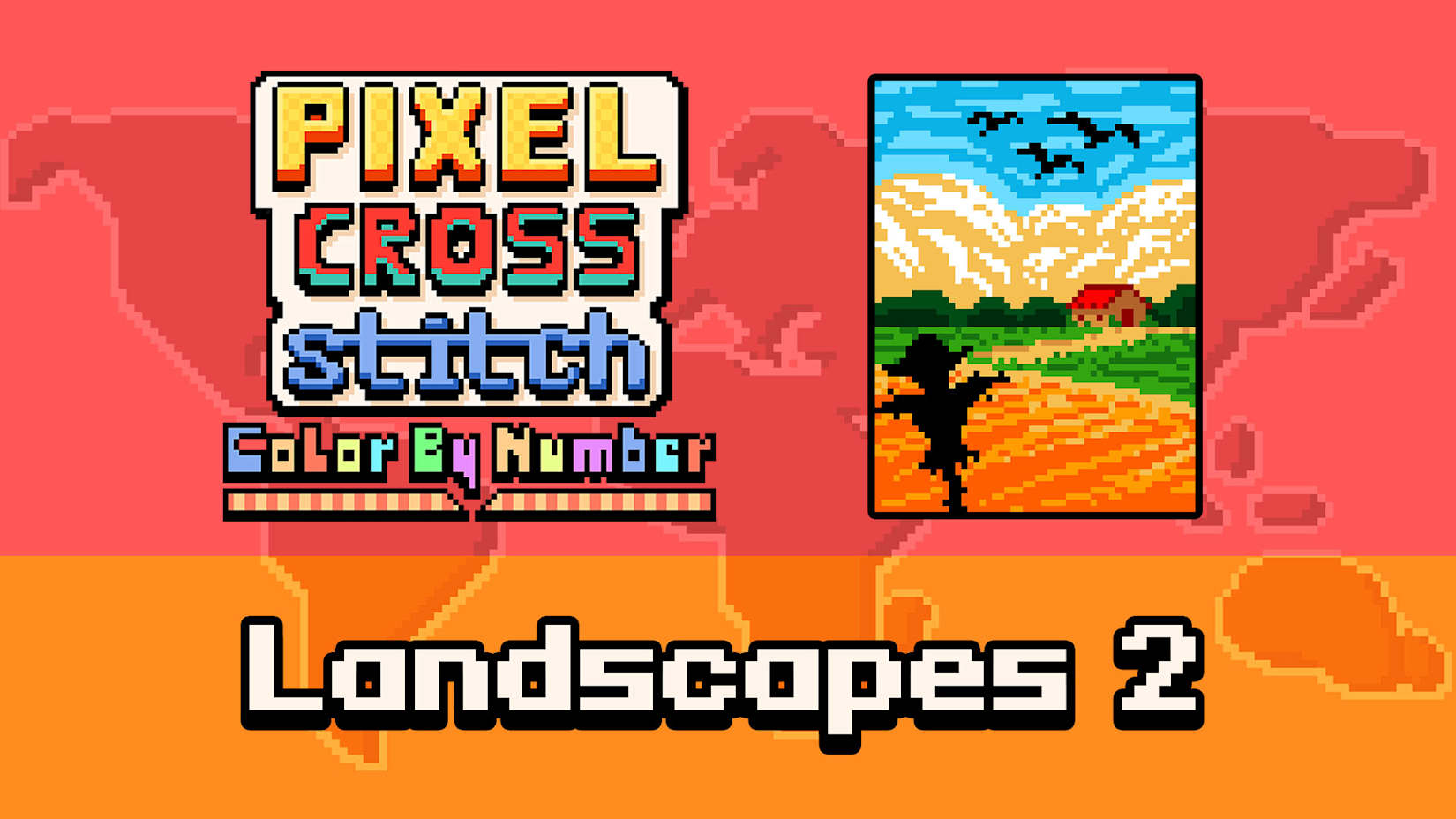 Capa de Pixel Cross Stitch Color by Number: Landscapes 2