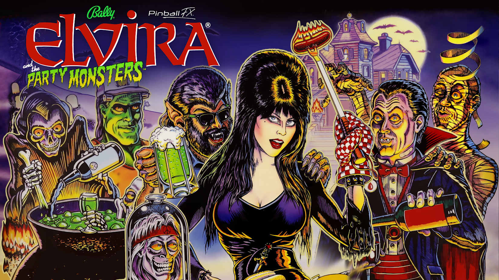 Pinball FX - Williams™ Pinball: Elvira and the Party Monsters 封面