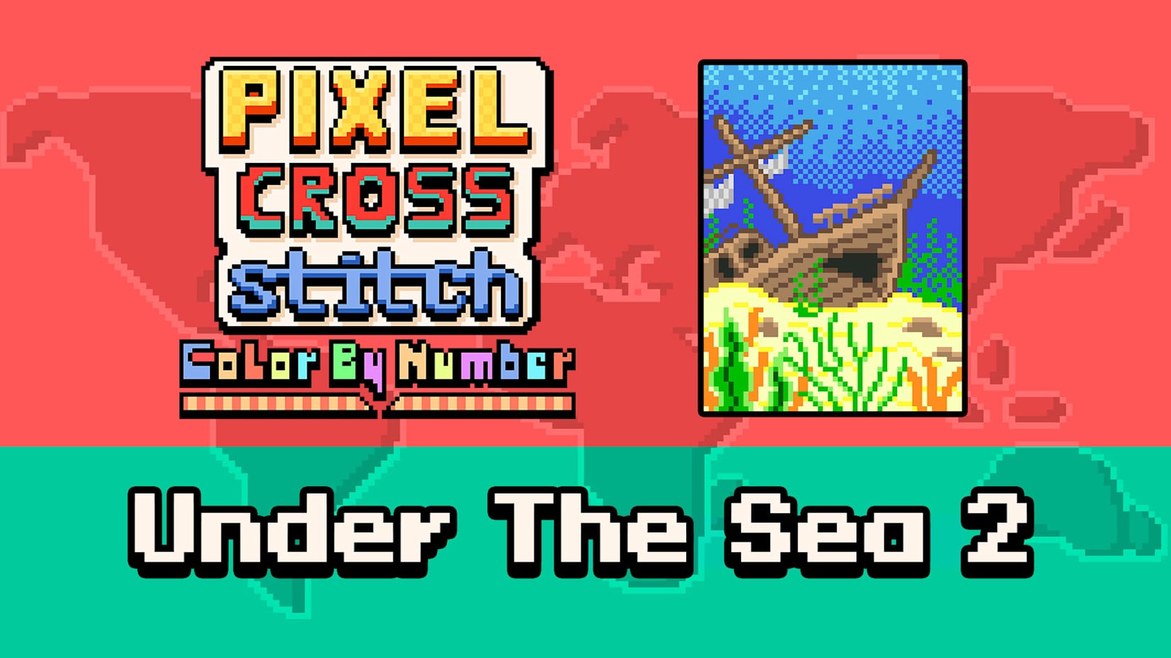Capa de Pixel Cross Stitch Color by Number: Under The Sea 2
