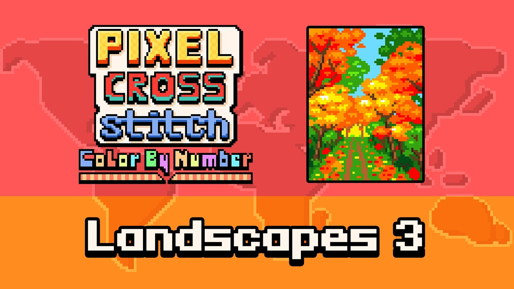 Capa de Pixel Cross Stitch Color by Number: Landscapes 3