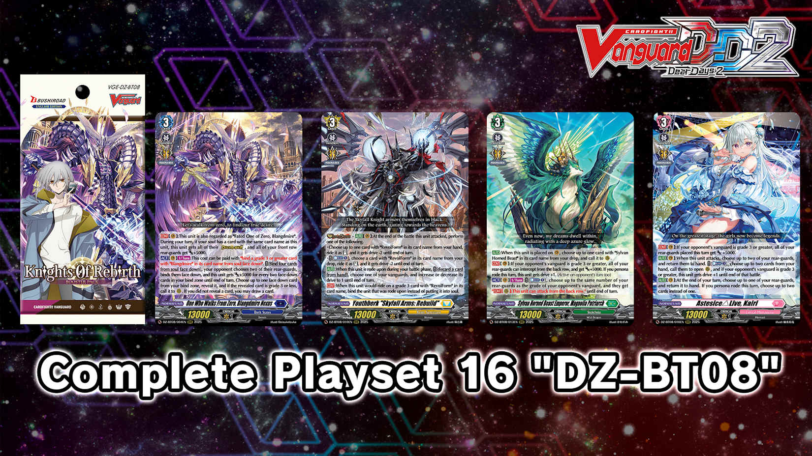 Capa de Cardfight!! Vanguard DD 2:Complete Playset 16 "DZ-BT08"