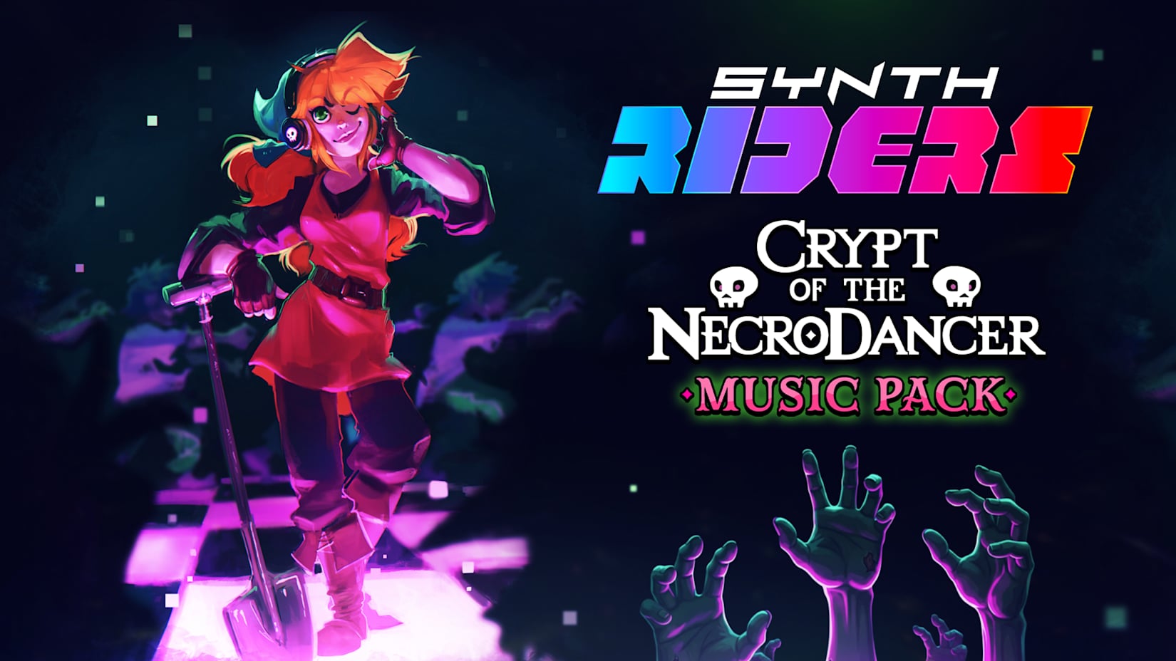 Capa de Synth Riders: Crypt of the NecroDancer Music Pack
