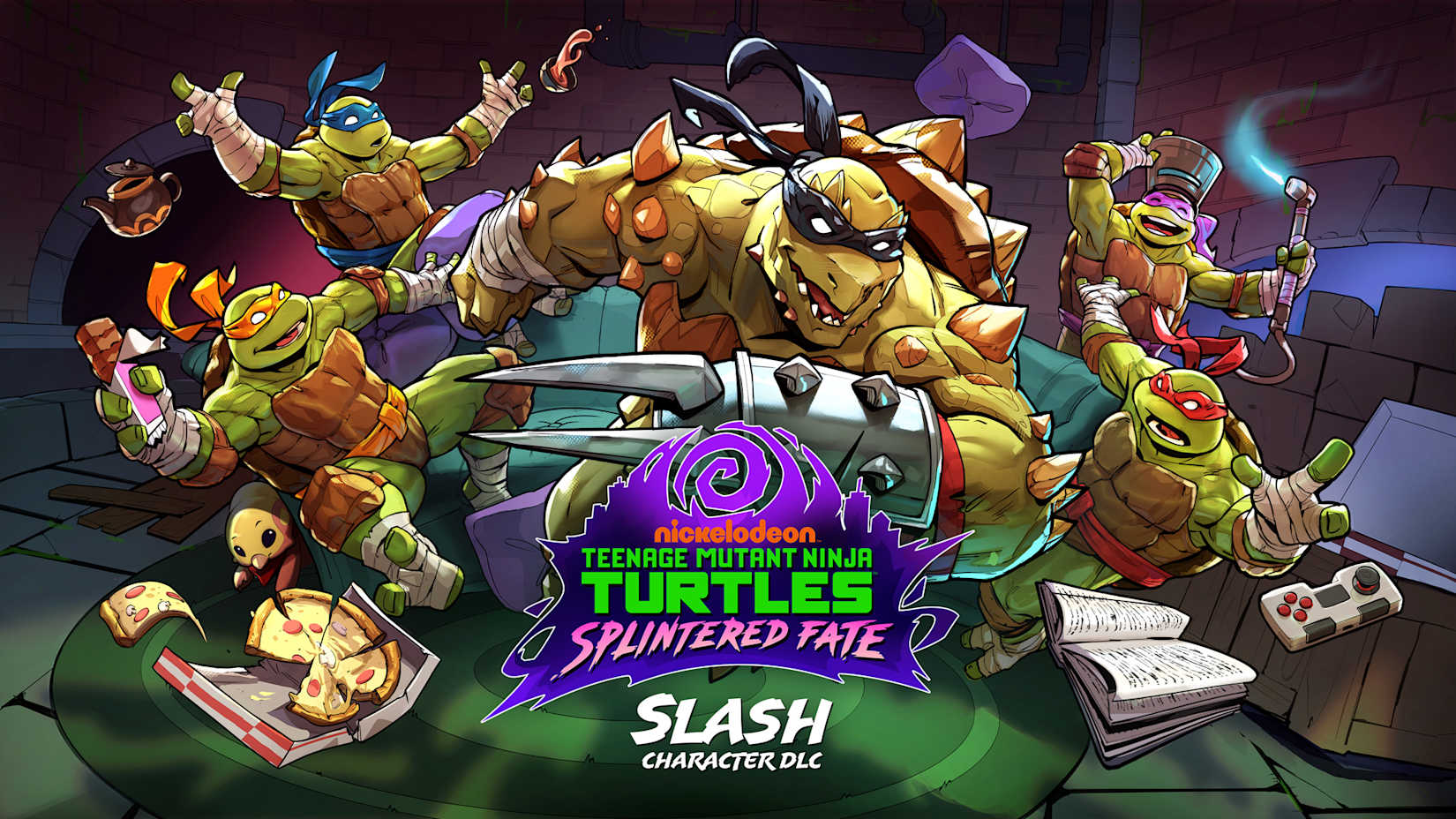 Capa de Tartarugas Ninja: O Destino de Splinter - DLC de personagem Slash