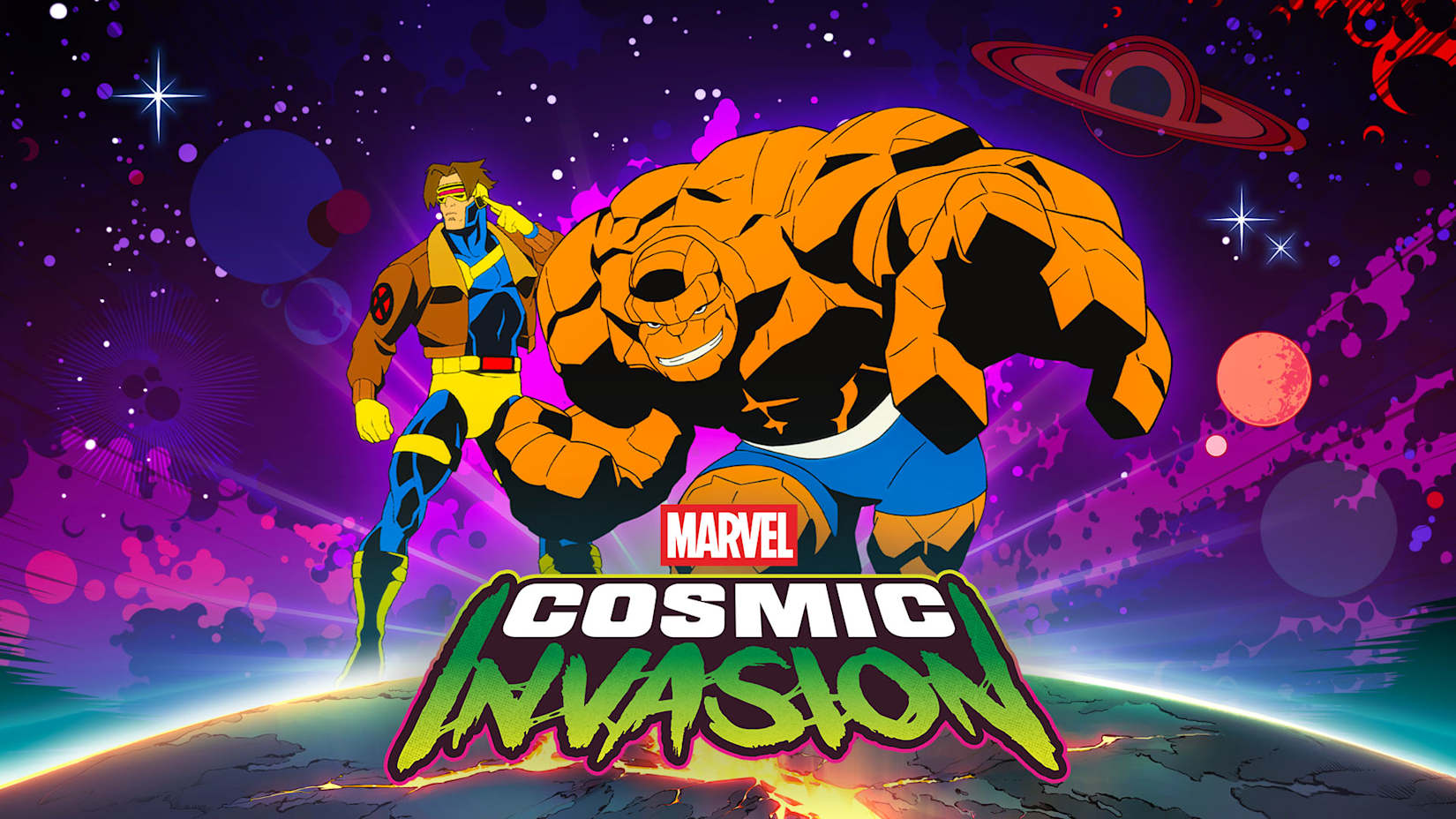 Capa de MARVEL Cosmic Invasion - Ciclope & O Coisa