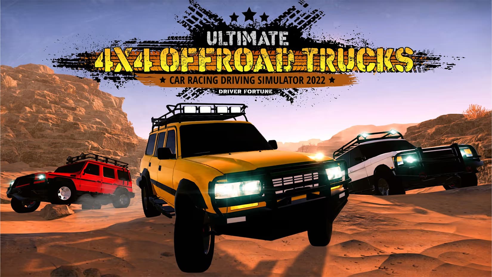 Capa de Ultimate 4x4 Offroad Trucks :Car Racing Driving Simulator 2022 - Driver Fortune