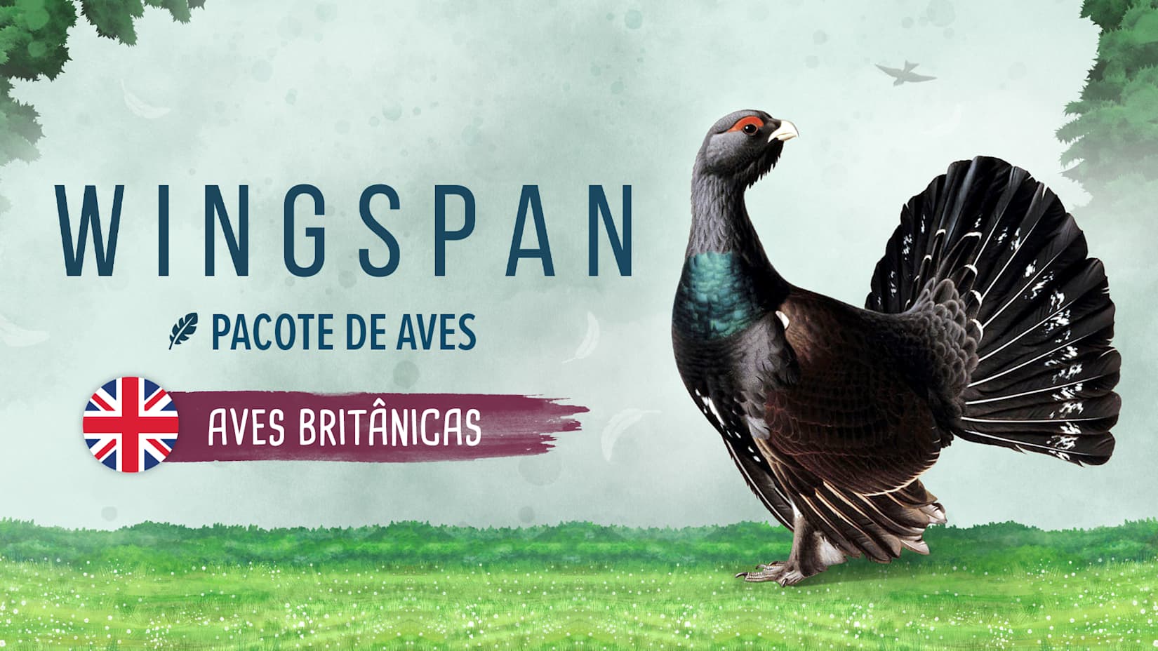 Capa de Pacote de Aves de Wingspan: Aves Britânicas