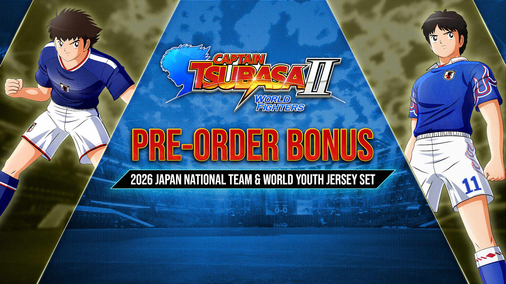 CAPTAIN TSUBASA 2: WORLD FIGHTERS - Conjunto de Uniformes da Seleção Japonesa 2026 e Mundial Sub-20 封面