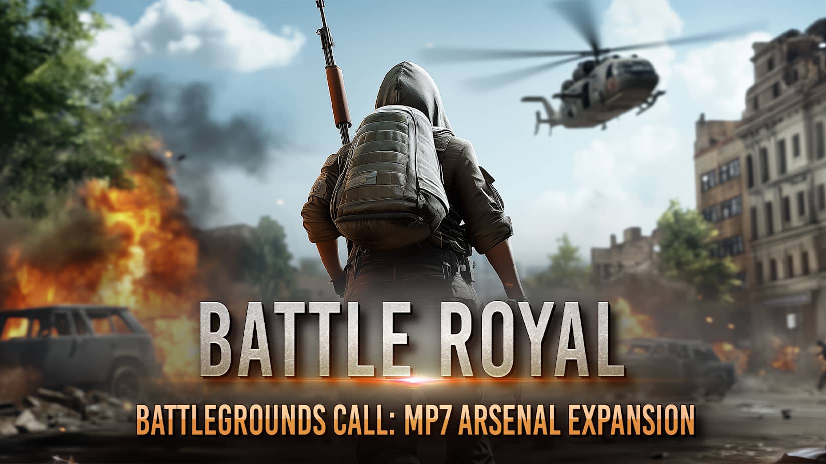Capa de Battle Royal - Battlegrounds Call MP7 Arsenal Expansion