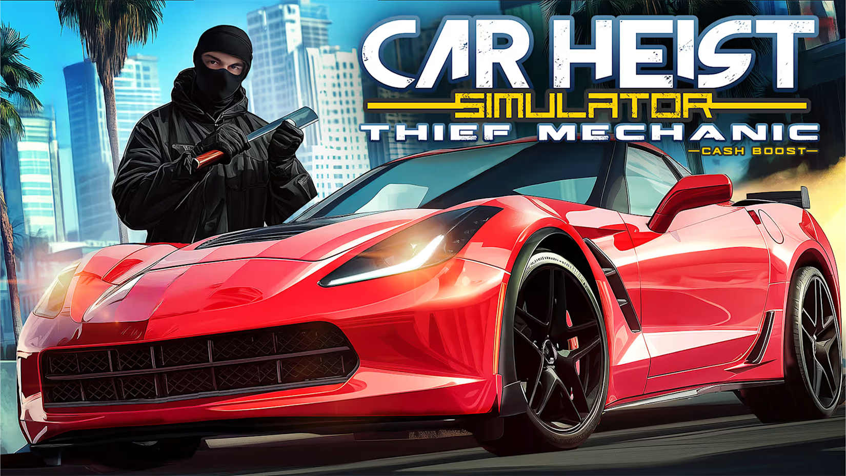 Capa de Car Heist Simulator - Thief Mechanic: Cash Boost