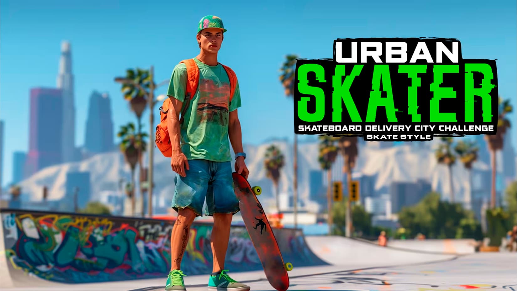 Urban Skater - Skateboard Delivery City Challenge: Skate Style 封面