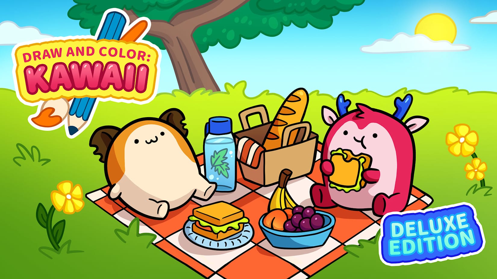 DRAW AND COLOR: KAWAII Deluxe Edition 封面