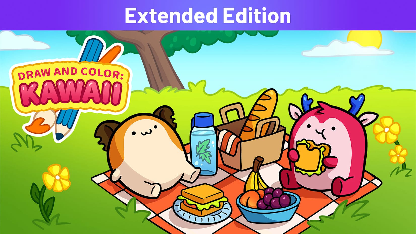 DRAW AND COLOR: KAWAII Extended Edition 封面