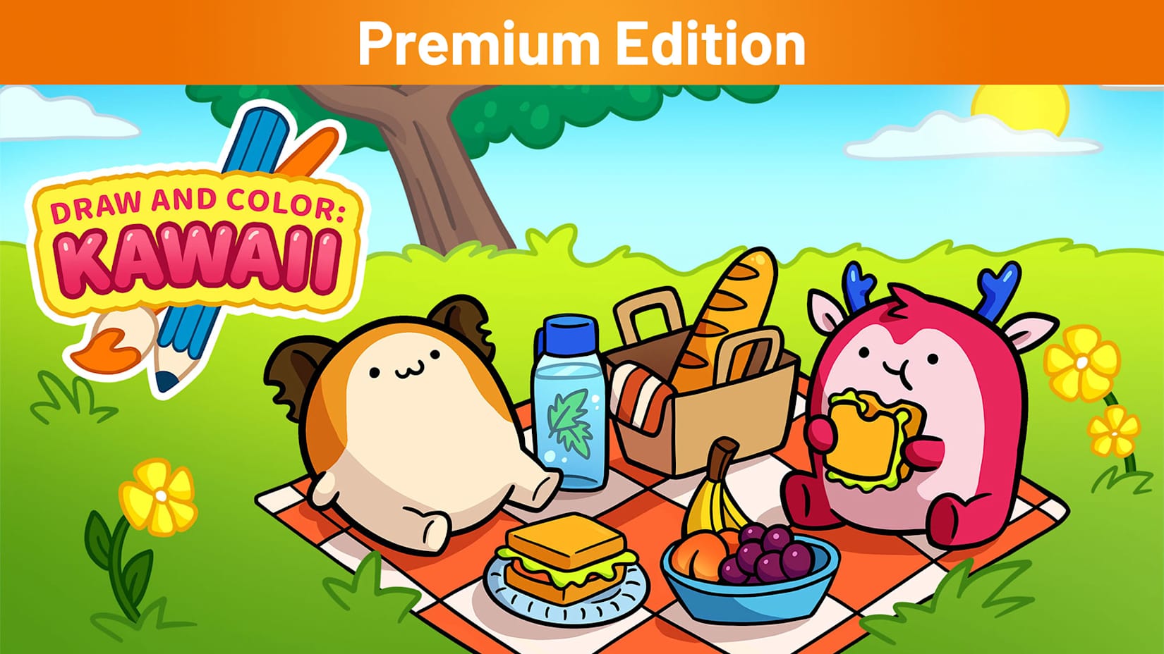 DRAW AND COLOR: KAWAII Premium Edition 封面