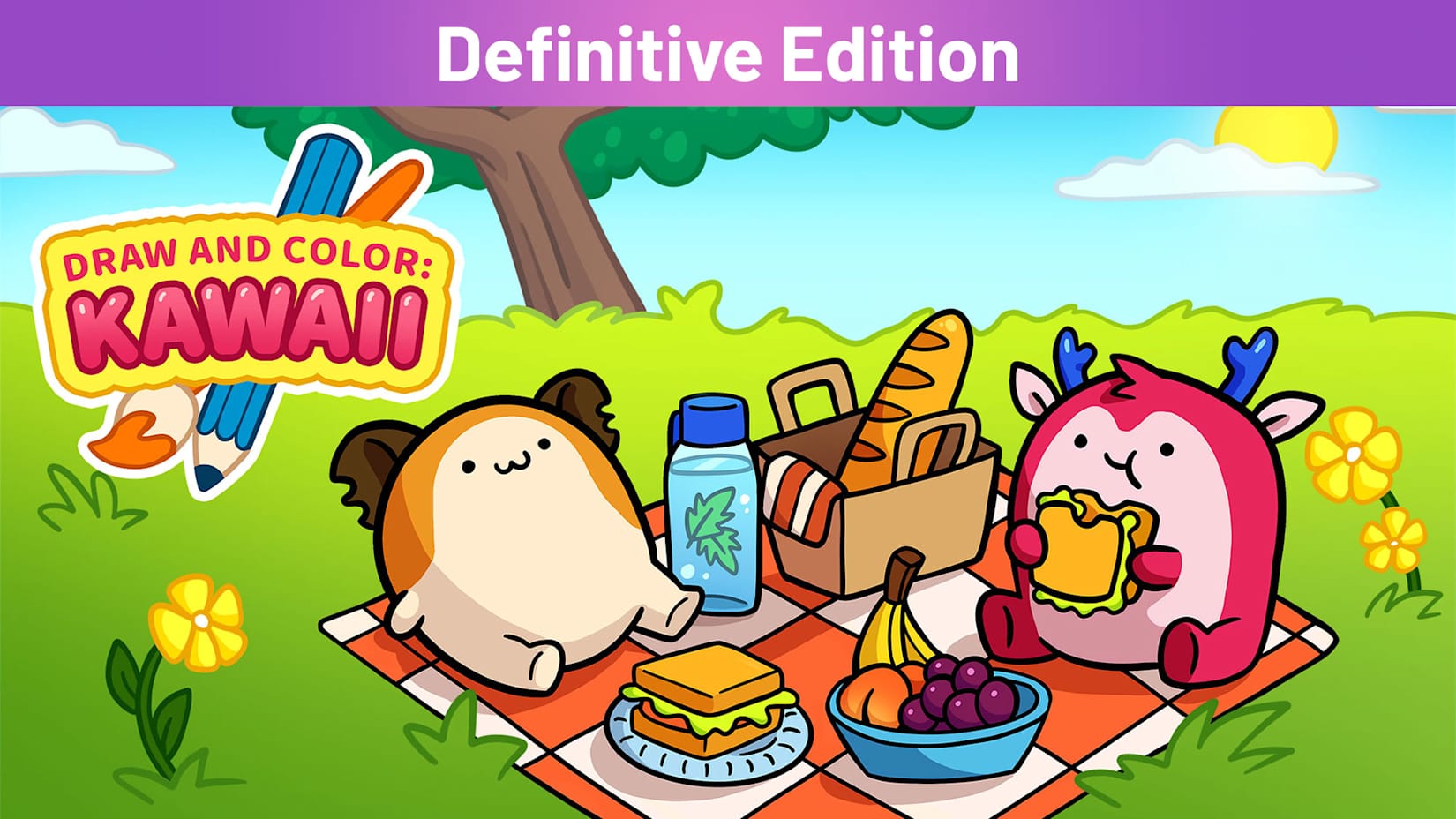 DRAW AND COLOR: KAWAII Definitive Edition 封面